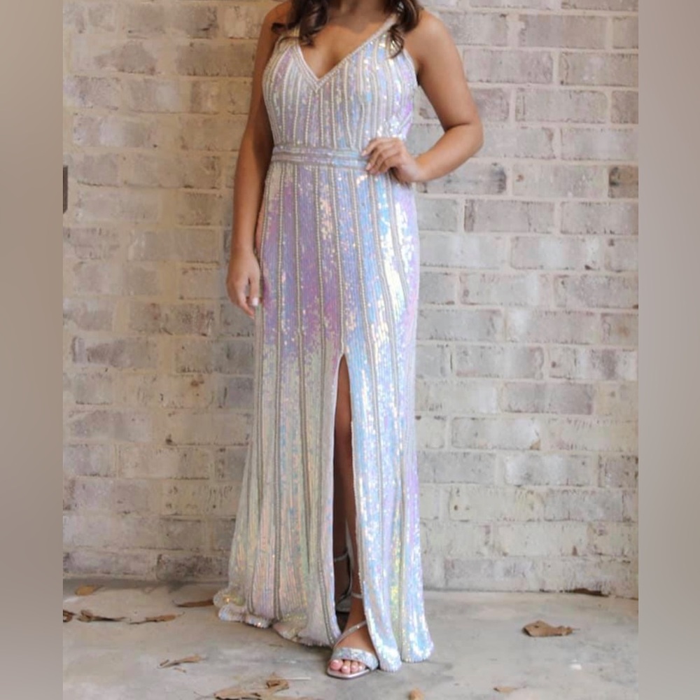 Prom/ Pageant dress size 6 iridescent